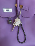 Keychain «Sea Alien» hematite