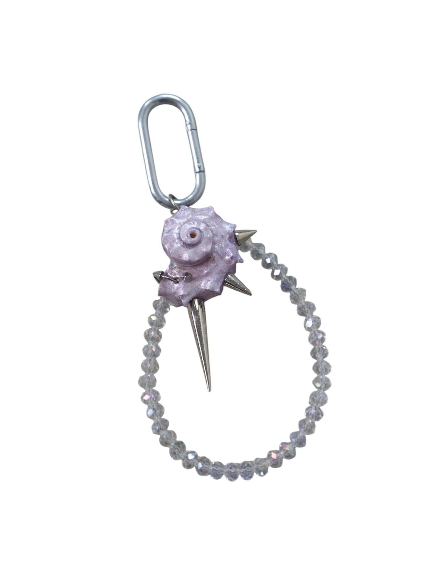Keychain «Sea Alien» purple clear