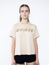 T-shirt «HORSE» beige