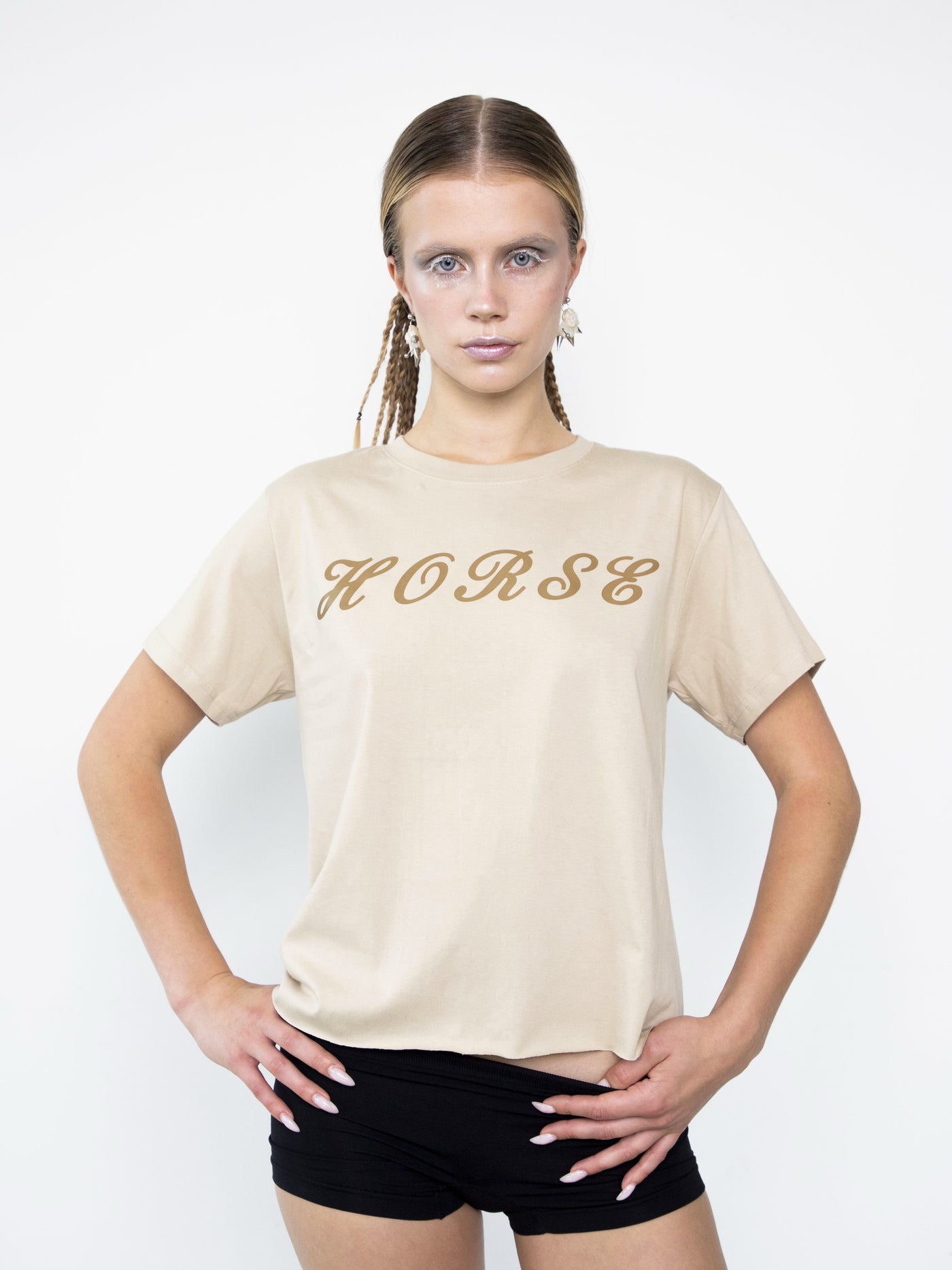 T-shirt «HORSE» beige