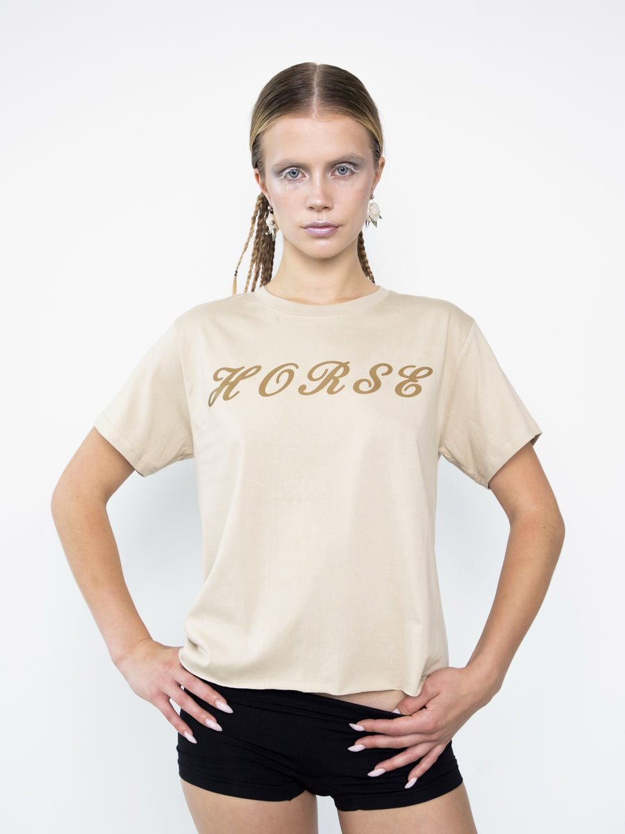 T-shirt «HORSE» beige