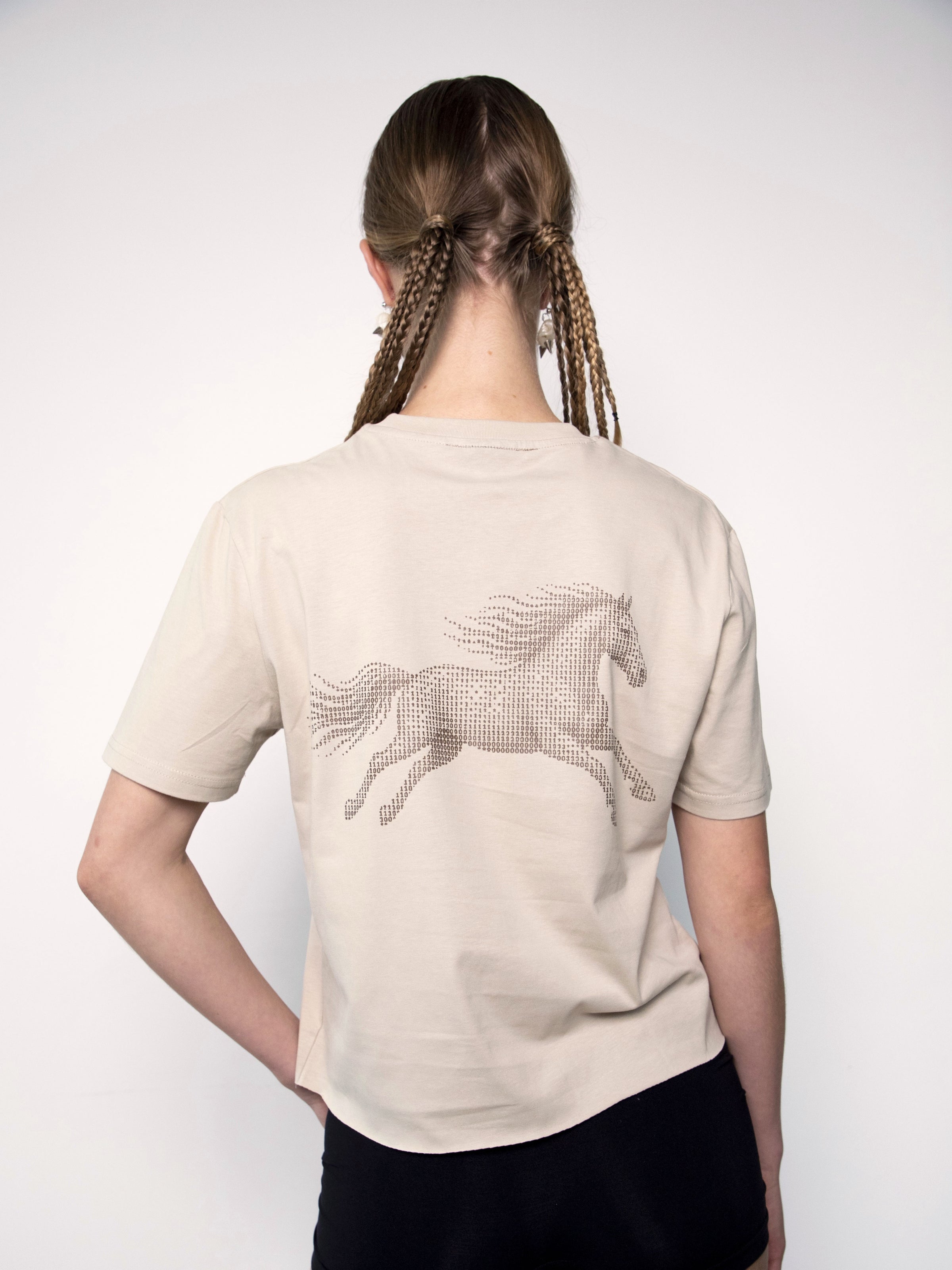 T-shirt «HORSE» beige