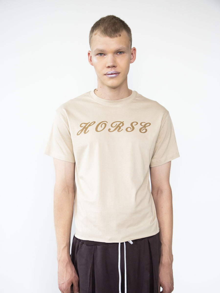 T-shirt «HORSE» beige