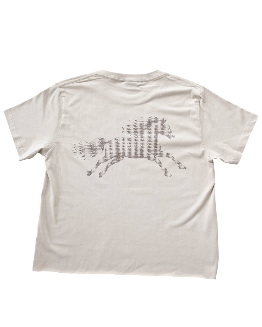 T-shirt «HORSE» beige