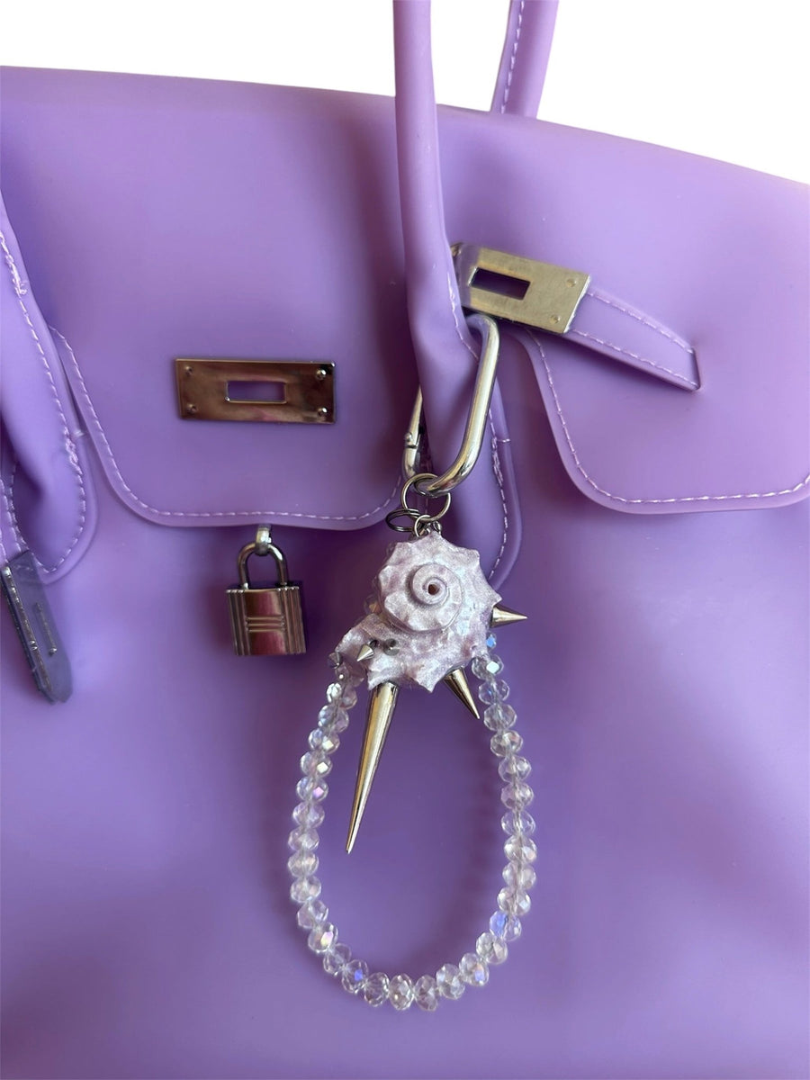 Keychain «Sea Alien» purple clear