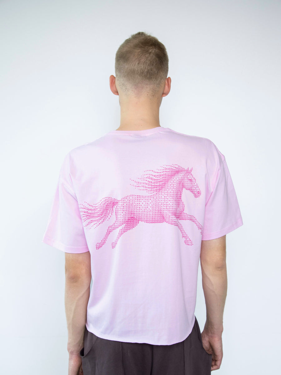 T-shirt «HORSE» babypink