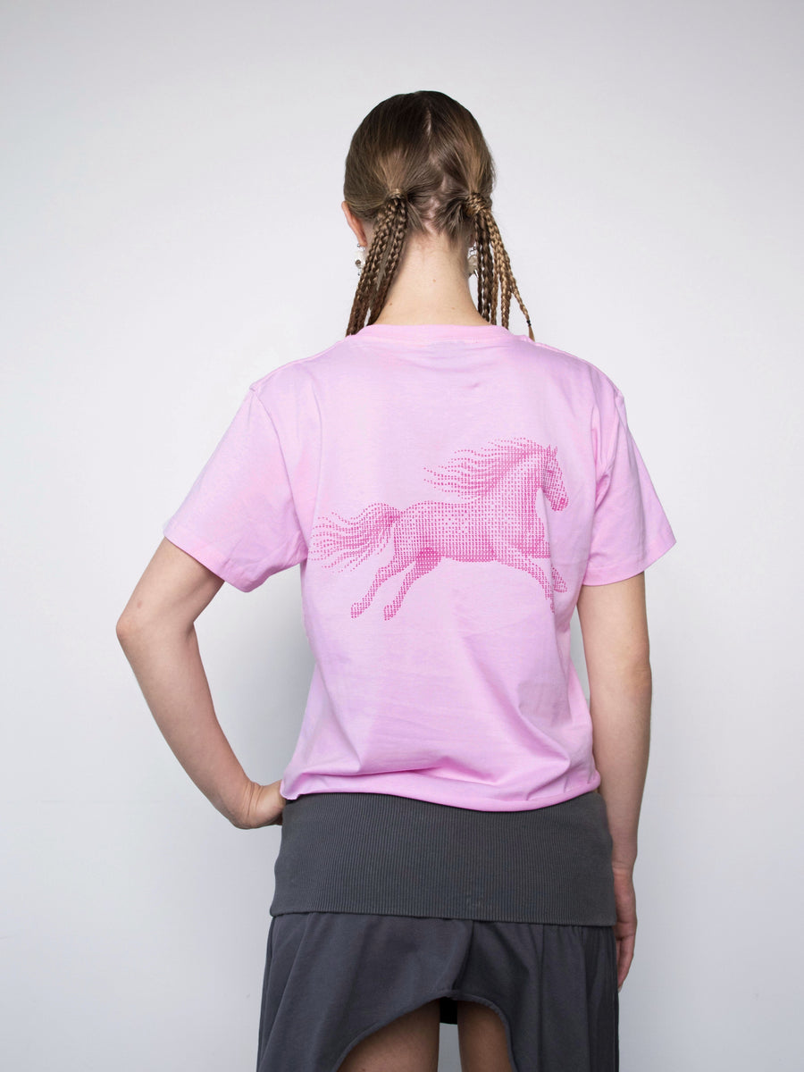 T-shirt «HORSE» babypink