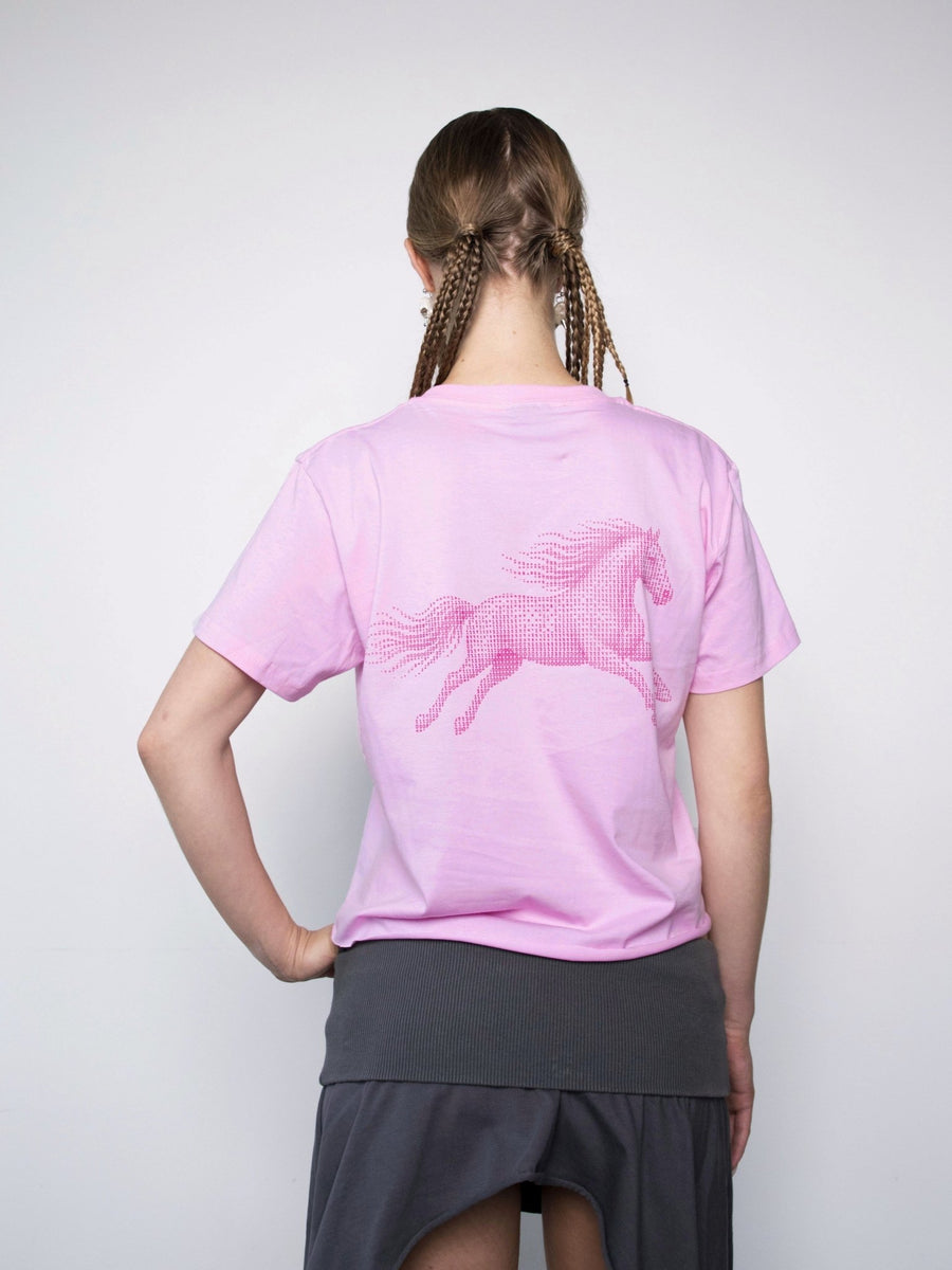 T-shirt «HORSE» babypink