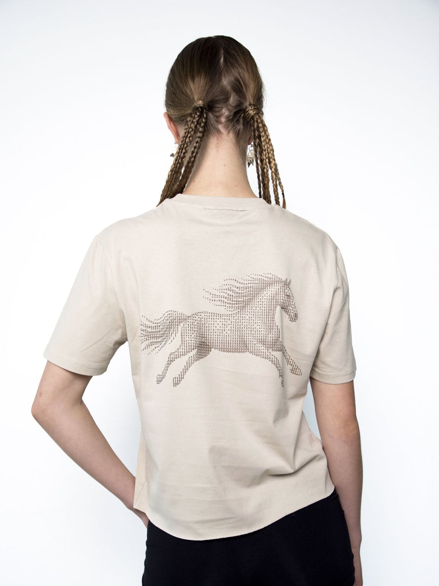 T-shirt «HORSE» beige