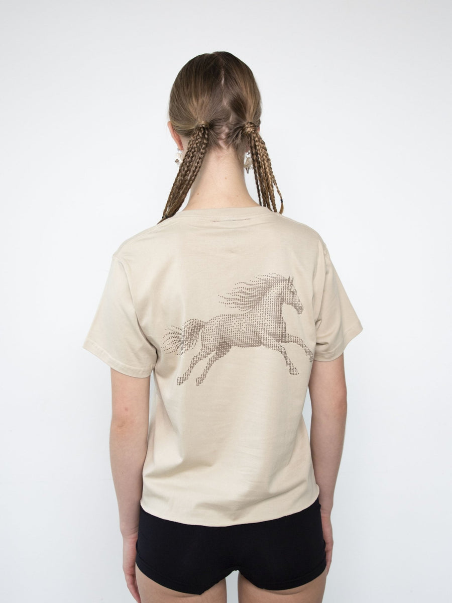 T-shirt «HORSE» beige
